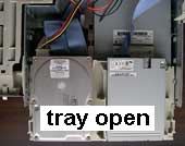 drive tray open